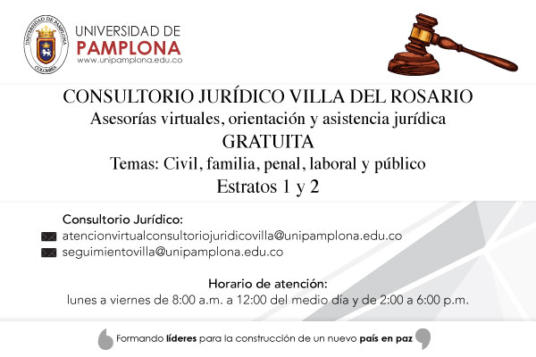 Asesorías gratuitas consultorio jurídico